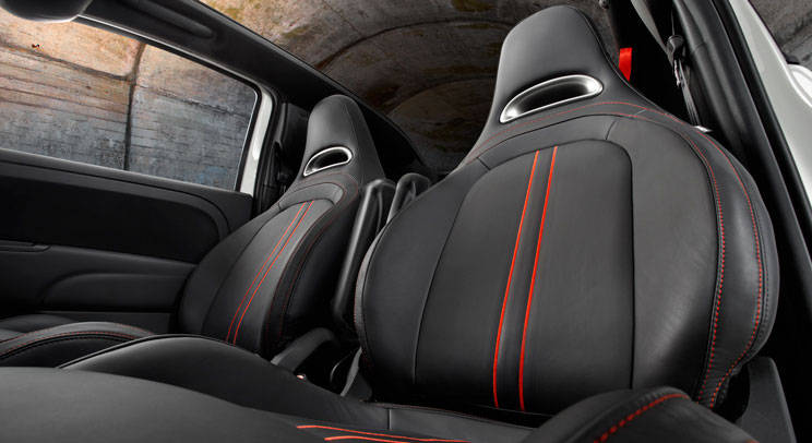 2016 Fiat Abarth Leather-Trim Interior Seats