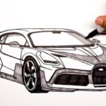 Bugatti Divo Drawing Easy