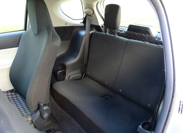 Scion iQ Backseat
